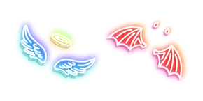 neon-angel-and-devil-cursor-pack